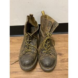 Dr Martens Distressed Brown Greenland Alexis Leather Womens Boots US 11 EUR 43